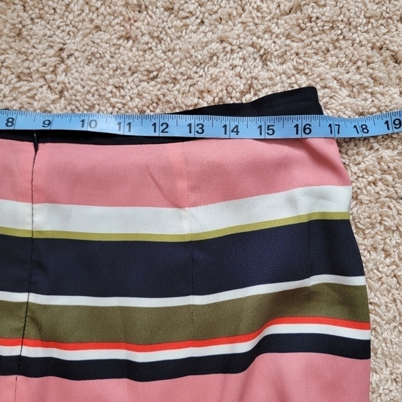 Ann Taylor stripped pleated skirt sz 12 - Picture 10 of 10